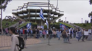 Tension builds during dueling rallies at UCSD