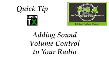 OpenTx Quick Tip – Adding Sound Volume To Your Radio