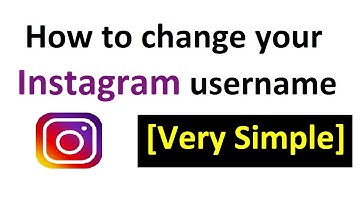 How to change your instagram username (V simple)