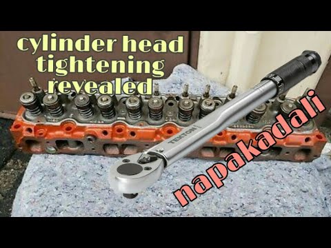 paano ang tamang paghigpit ng cylinder head bolt & nut tightening sequence for beginners guide