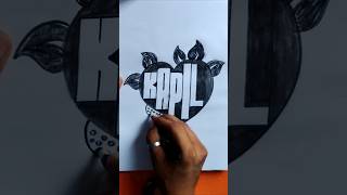 KAPIL Name Art Drawing Process ❤️ | Step by Step Tutorial | Artist Sandeep Raj
