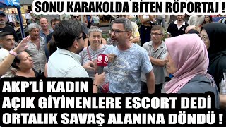 Interview Ended at the Police Station! AKP Supporter Called Those Wearing Revealing Clothing Esco...