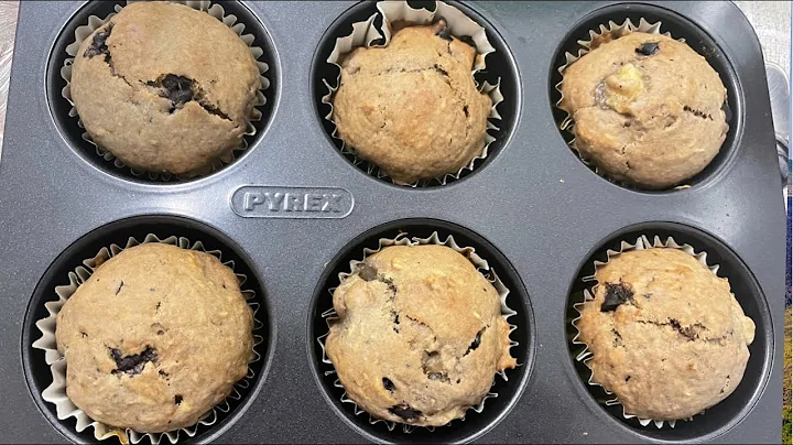 Muffin Recipe/ Banana Chocolate Blueberry Muffins/...