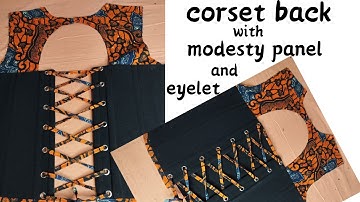 Nette en eenvoudige manier om een ​​ingebouwd korset aan de achterkant te naaien met een sluiting...