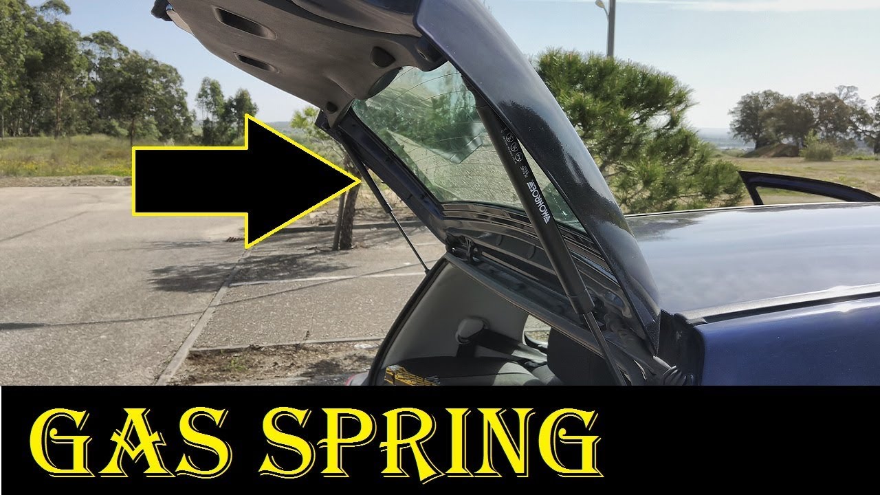 Tailgate Gas Spring Replacement (hatchback car) YouTube