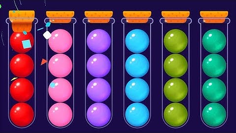 Ball game level 581-584 | Ball Sort puzzle