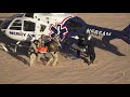 GLAMIS MEDIVAC EXTRACTION, MOTOCROSS RIDER CRASHED AT THE GLAMIS SWING SET AND IS AIRLIFTED OUT