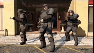 GTA 5 - juggernaut & gatling gun mission | xbox 360 1080p screenshot 4