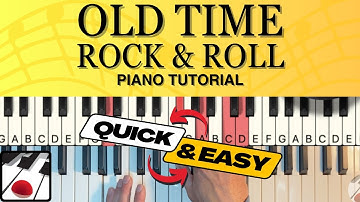 Old Time Rock and Roll Piano Tutorial (QUICK & EASY)
