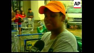 WRAP Aftermath, rescue efforts; residents stock up on food, Bush comment