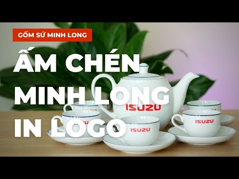 Video Ấm chén MINH LONG in logo làm quà tặng doanh nghiệp UY... - youtube