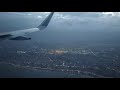 Airbus - Landing in Chennai airport at night