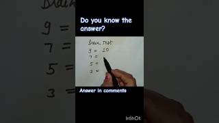 intelligence test/puzzle math reasoning shorts