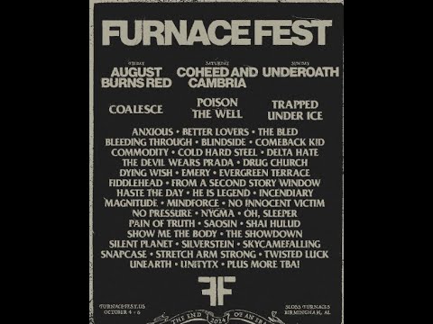‘Furnace Fest‘ 2024 to have August Burns Red, Coheed And Cambria, Underoath and many more!