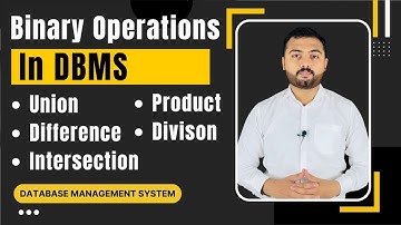 Binary Operations in Relational Algebra DBMS Urdu/Hindi