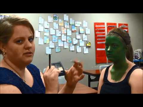 How to make Elphaba's Makeup- Maeser Prep Academy 2013