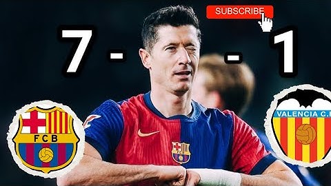 Barcelona Vs Valencia (7-1) | Barca are amazing | Barca Forca
