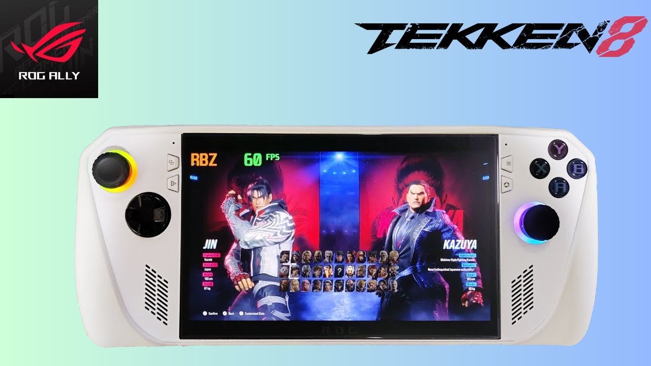 ROG Ally Z1 Extreme: Tekken 8 Rog My Settings Good Graphics +