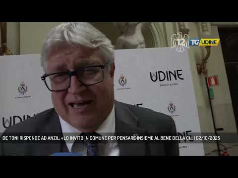 DE TONI RISPONDE AD ANZIL: «LO INVITO IN COMUNE PER PENSARE INSIEME AL BENE DELLA CI... | 02/10/2025
