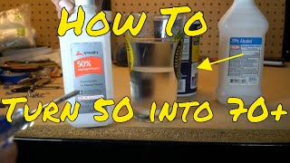 Using Salt to Concentrate isopropyl alcohol, "Drying Isopropyl Alcohol" or "Drying Out"