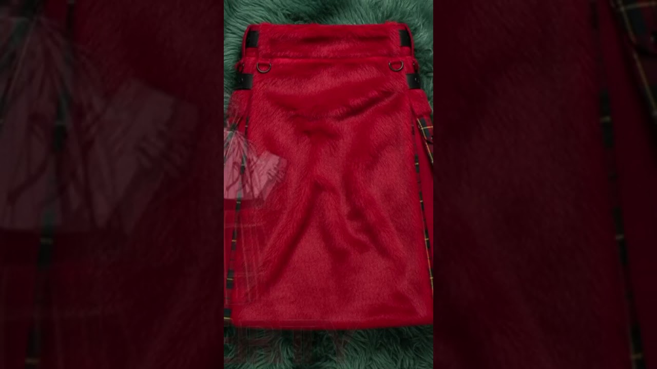 Unbox the Ultimate Christmas Kilt! | Custom Faux Fur Tartan Hybrid Kilt by Liberty Kilts 