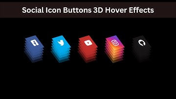 Social Icons Hover 3D Animation | @iqraCS | Fontawesome