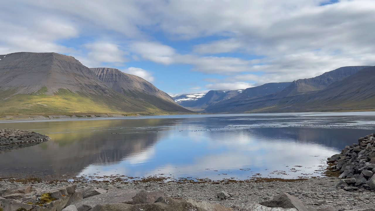 Iceland Westfjords spectacular scenery on drive from Patreksfjörður to Ísafjörður — Patreksfjördur — video poster