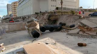 Hurricane Nicole Coastal Damage Volusia County