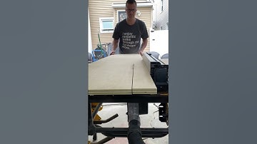 ripping down plywood with DeWalt table saw