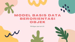Model Basis Data Berorientasi Objek