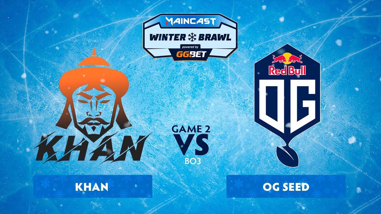 Khan vs OG Seed (game 2) | BO3 |  Maincast Winter Brawl | Group stage