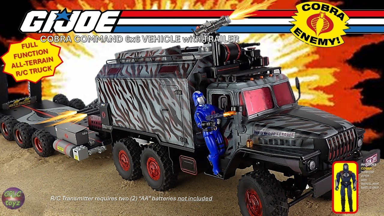 gi.joe ハマー系トラック R/C GI Joe COBRA 6x6 Transport and Trailer #rccars #gijoe #toys