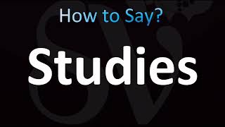 How to Pronounce Studies (CORRECTLY!) @YouTubeJulien