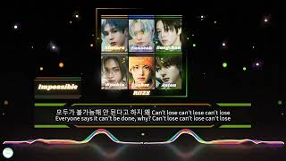 RIIZE (라이즈) - Impossible lyrics | Visualizer Riize Impossible Ai Generated Visualizer
