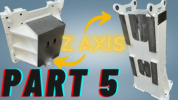 CNC MILLING MACHINE -  PART 5 - Z axis ( carriage and column , counter balance weight )