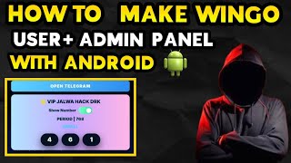HOW TO MAKE USER + ADMIN PANEL WITH ANDROID BY DARK  CYBER 🖥️☠️