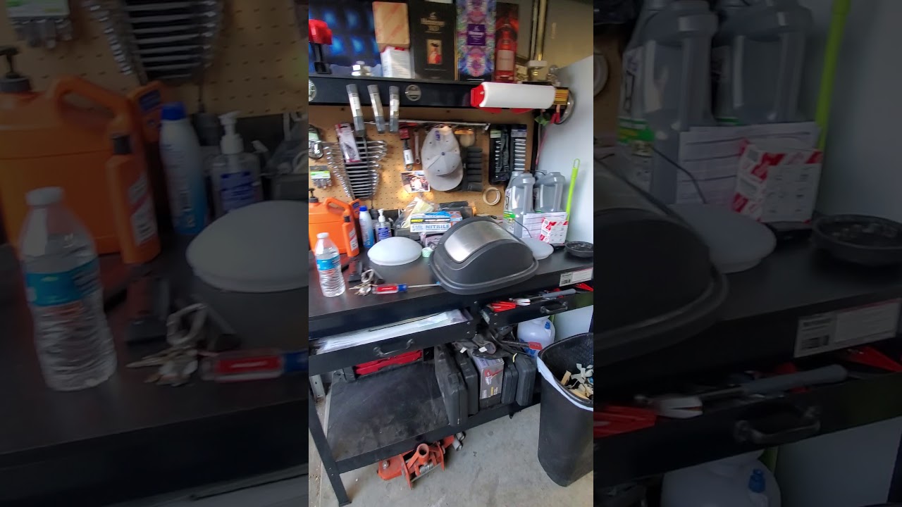 harbor freight workbench modified on wheels YouTube