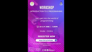 Workshop 18 06 2022 -Introduction To C Programming