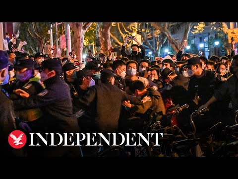 Watch again: Footage from Beijing as anti-Covid restrictions protests take place in China