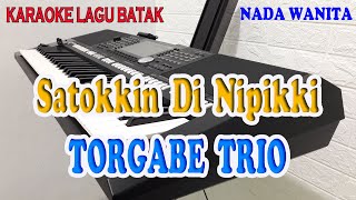 Video thumbnail of "SATOKKIN DI NIPIKKI [KARAOKE BATAK] TORGABE TRIO ll NADA WANITA F=DO"
