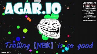 Agar.io eating all NBK we can to become first