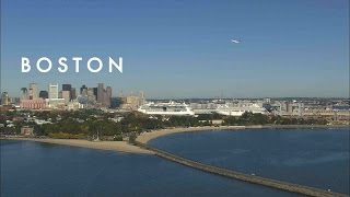 City of Boston, Massachusetts from Above in High Definition (HD)