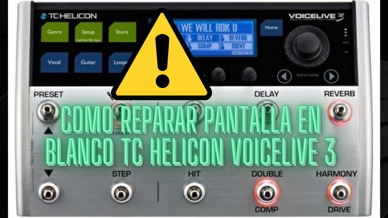 How to fix a blank screen on a TC Helicon VoiceLive 3 - YouTube