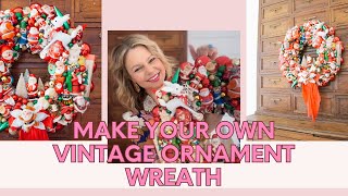 Learn How to Make a Stunning Vintage Ornament Wreath | Step-by-Step Creative Workshop #vintage