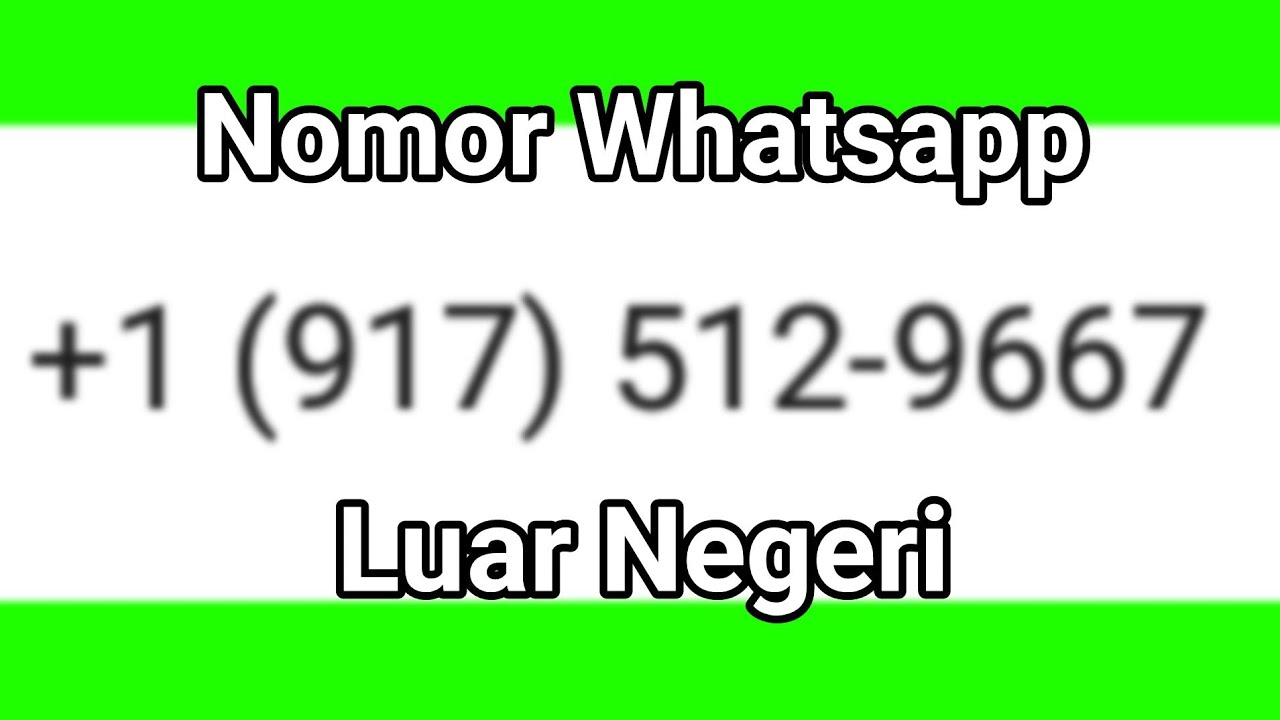Cara membuat Nomor whatsapp Luar Negeri !! 