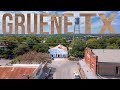 Gruene, Texas views from a DRONE (New Braunfels 2021)