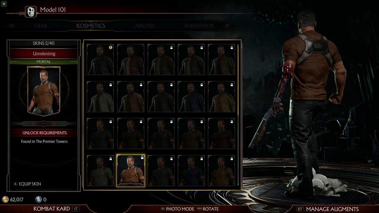 Mortal Kombat 11 Terminator T-800 Skins