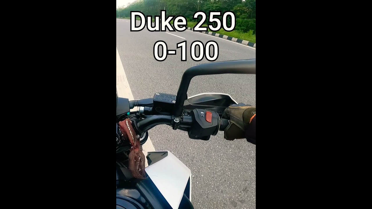Ktm Duke 250 , 0-100 Km/Hr Speed Test