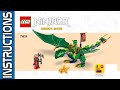 🧱📖LEGO 71829 Lloyd's Green Forest Dragon Instructions - How to Build!! | Ninjago | 2025