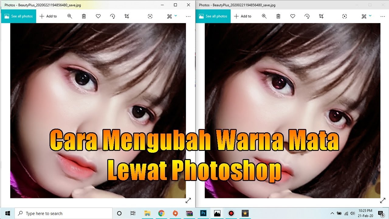 Cara Mengubah Warna Mata Lewat Photoshop - YouTube